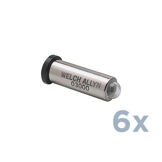 3,5V Halogenlampe für Ophthalmoskope (6 Stück)