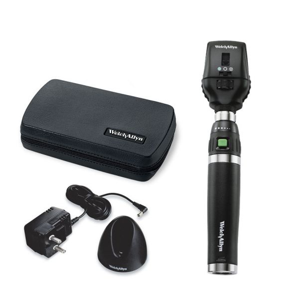 Coaxial-Ophthalmoskop Set mit HPX-Halogenlampe